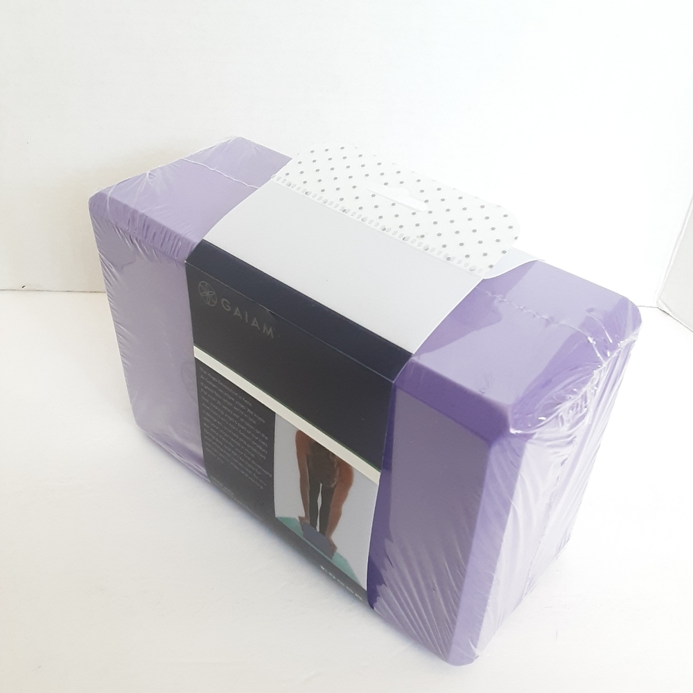 Gaiam Yoga Block - Purple (9W X 6H X 4D) NEW - Picture 3 of 5